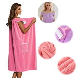 1pezzo Accappatoio Morbido e Assorbente con Stampa di Ananas Rosa - Design Moderno in Microfibra con Tasche, Perfetto per Bagno, Spiaggia e Campeggio, Asciugamano da Spiaggia | Accappatoio Moderno | Accappatoio in Poliestere